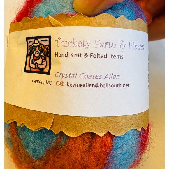 Handmade Asheville NC Felted Soap in a Sweater - Vanilla Cinnamon - Picture 4 of 6